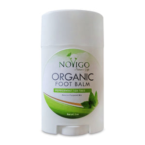 Organic Foot Balm (Peppermint Tea Tree) for Dry, Itchy, Scaly or Cracked feet.