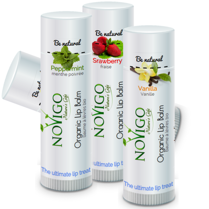 4-Pack Assorted Organic Lip Balm